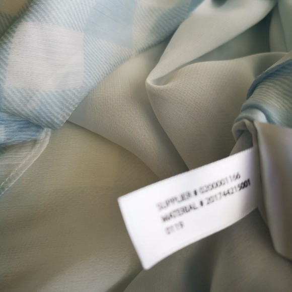 Lauren Ralph Lauren Womens Georgette Blue Pullover Blouse Lined chiffon XSP - Picture 6 of 9